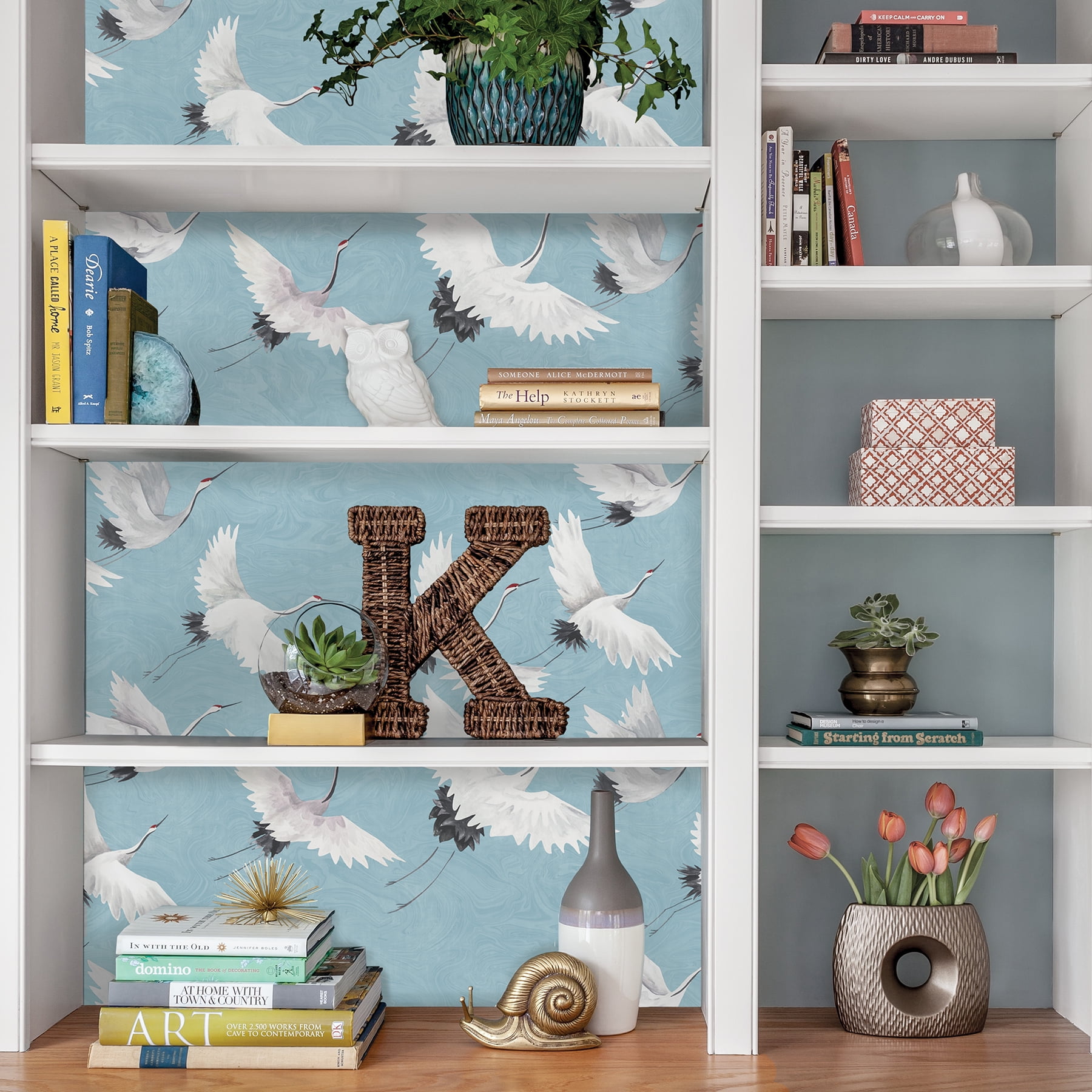 NuWallpaper Halcyon Vinyl Peel And Stick Wallpaper, 216-in by 20.5-in, 30.75 sq. ft.