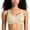 Beige, variant on Women's No Underwire Bras Breathable Full Coverage Tshirt Bra Wireless Mesh Stitching Bras Push Up Seamless Everyday Bra Red XXL