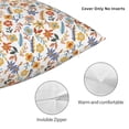 thumbnail image 3 of Pofeuu Retro Floral Print Double-sided plush pillowcase Square Throw Pillow Covers Pillows Cover for Living Room Bedroom Sofa Couch Cushion Cover（No pillow core）-26"x26", 3 of 7