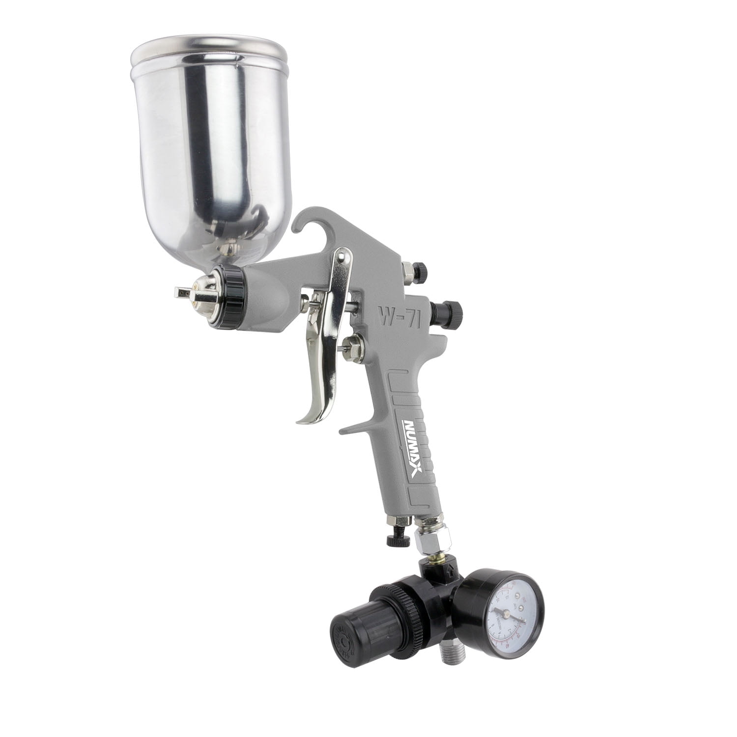 NuMax SPSC15 Pneumatic 1.5mm Tip Gravity Feed Spray Gun with 400cc Cup