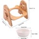 thumbnail image 2 of Cuencos de cerámica con soporte de bambú, cuencos para perros y gatos, cuenco elevado para mascotas, cuenco de alimentación para perros y gatos, cuenco antideslizante para gatos, niveles ajustables, 1 Uds. ER, 2 of 5