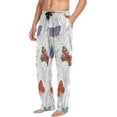 thumbnail image 5 of Butterflies Wild Flowers Ghost Pajama Pants, Men's Lounge Pants Light with Drawstring and Pockets, Christmas New Year Birthday Father's Day Gifts, Medium, 5 of 7