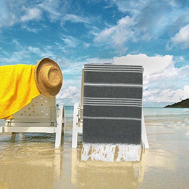 Fine Fiber Beach Towel, Lightweight & Compact Bath Towel, Sand-Proof Microfiber, Fast Drying Travel & Pool Towel, Multifunctional Beach Blanket, JKODE