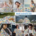 thumbnail image 5 of Colorful Polka Dot Cooling Blanket, Lightweight Breathable Summer Throw Blanket with Double Sided Cold Effect, Rainbow Polka Dots Watercolor Picnic Beach Blankets Bed Sheet for Hot Sleepers 60"x80", 5 of 8
