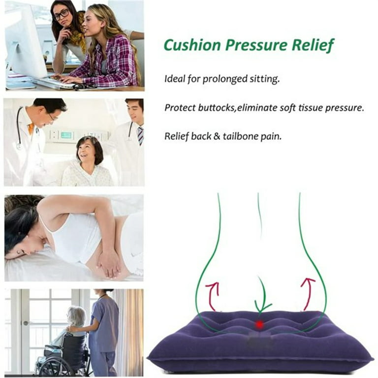Casewin Inflatable Waffle Cushion for Pressure Sores - Inflatable Seat  Cushion for Pressure Relief - Pressure Ulcer Cushion for Chair & Wheelchair  Pressure Sores 