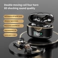 thumbnail image 2 of Biplut T22 Wireless Earphone Mega Bass Dual Moving Coils Digital Display HiFi Sound Bluetooth-compatible 5.2 Earbud for Sports (White), 2 of 13