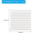 thumbnail image 2 of shiyou-3 x 3 Inch Lined Sticky Notes, 6 Pads/Pack Self-Stick Note Pads 480 Sheets Adhesive Memo Post for Home Office Business, White, 2 of 4