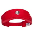 thumbnail image 5 of Dalmatian Head Embroidered Pro Style Cotton Washed Visor - Red OSFM, 5 of 5