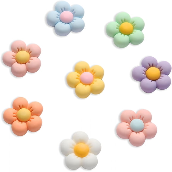 TUWAFE Flower Shoe Charms for Girls,Cute Bow Accessories for Clog Sandals,Decoration for Women,Diy Party Favor