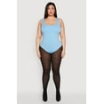 thumbnail image 3 of Womens Plus Size Double Layered Scoop Neck Bodysuit, 3 of 5