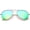 Gold / Green Mirror, variant on sunglassLA Unisex Premium Nickel Plated Frame Multi-Coated Mirror Lens Aviator Sunglasses (Gold / Red Mirror) - 59mm
