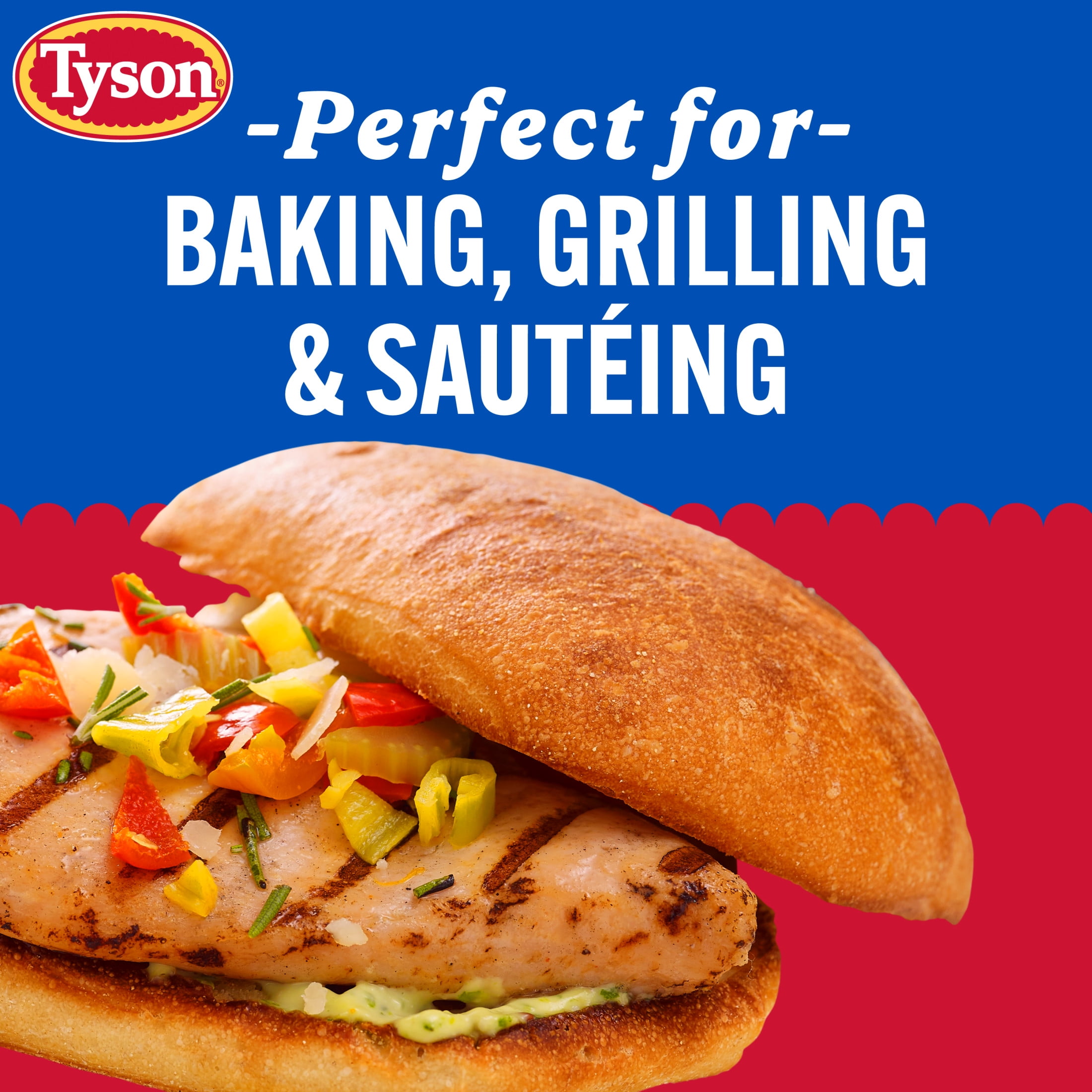 Tyson All Natural, Fresh, Boneless, Skinless Chicken Breasts, 1.0 - 3.3 lb Tray