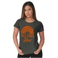 thumbnail image 3 of Cute Christian Fall Vibes and Jesus Womens Fitted Plus Size Graphic Tee Brisco Brands 2X, 3 of 5