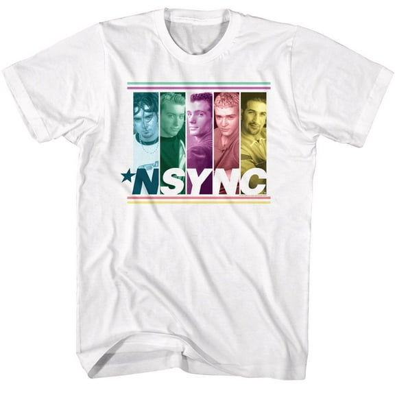 NSYNC Multicolored Boxes White T-Shirt