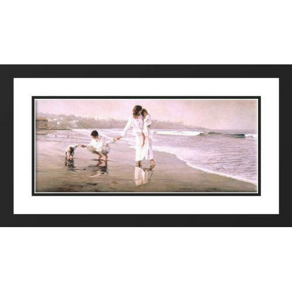 Holding the Family Together 25x29 Framed and Double Matted Art Print by Hanks, Steve