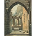 thumbnail image 2 of Karl Heinrich Beichling 15x18 Gold Ornate Wood Frame and Double Matted Museum Art Print Titled - Ruins of the Oybin Monastery in Winter (C. 1830), 2 of 4