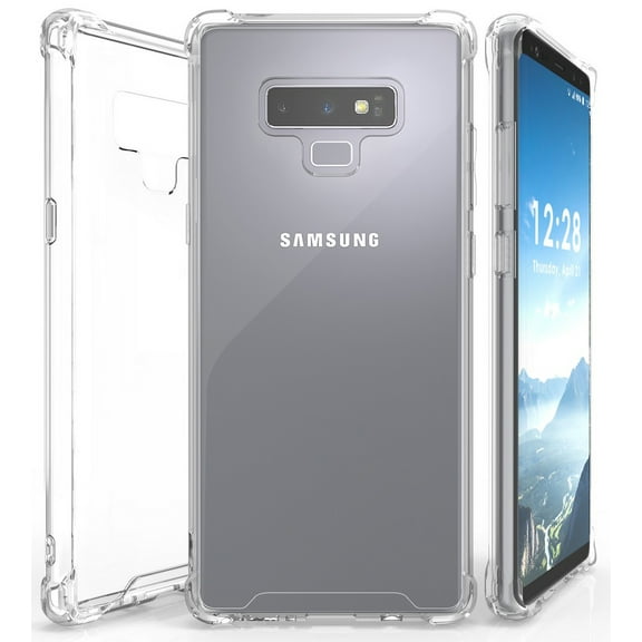 Case Clear for Galaxy Note 9, Beyond Cell [Aquaflex] Transparent Flexible TPU [Shock Absorbing] Bumper Cover for Samsung Galaxy Note 9 (SM-N960)