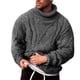 thumbnail image 5 of Suéter de cuello alto trenzado casual de moda europea y americana de otoño e invierno para hombre suéter de hombre, 5 of 5