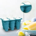 Pudding Pop Molds Flexible Silicone Ice Tray 8 Ice Molds For Freezer Easy Release Stackable Ice