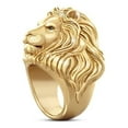 thumbnail image 1 of Gold Lion Animal Motif Ring, 1 of 4