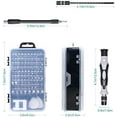 thumbnail image 2 of 138 en 1 Mini Set Tournevis Precision Petit Boite Tournevis Informatique Demontage PC Portable Pour MacBook,iPhone,Réparation,Lunettes,Bricolage,Montre,Smartphone, 2 of 5