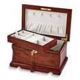 thumbnail image 2 of Luxury Giftware Matte Bubinga Veneer and Painted Finish Velour Lining Magnetic Jewelry Box, 2 of 3
