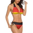 thumbnail image 2 of NICKSUN Women's Bikini Sets, Cute Print Two Piece Bathing Suits Sexy Halter Padded Bikini Swimsuits, 2 of 6