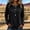 A1_Black, variant on Fringe Crewneck Cotton Linen Gauze Blouses Raw Fringe Trim Layered Curved Hem Shirts Fringe Raw Hem Peasant Western Linen Outfits Fringe Hem Casual Retro Boho Beach Top Raw Edge Shirt Black L