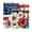 1D- Multicolor, variant on 4th of July Decorations, Hat and Flag Shower Curtain , American Flag Bathroom Decor for Independence Day, 70.87 Inch Rustic Americana Fabric Bath Curtain