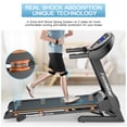 thumbnail image 4 of 3.25HP Foldable Treadmill with 15 levels Auto Incline /Low Noise Motorized , Famistar 9028S Treadmill Exercise walking Running Machine for home, w/ Heart Pulse System, Free Knee Strap Gift, 4 of 16