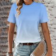 thumbnail image 1 of SDNall Hauts Imprimés Mode pour Femmes Manches Courtes Chemisier Col Rond T-Shirt Hauts, 1 of 9