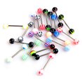 thumbnail image 4 of 30Pcs Mixed Color Tongue Rings Stainless Steel Bars Fashion Piercing Jewelry, 4 of 9