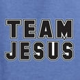 thumbnail image 5 of Wild Bobby Varsity Team Jesus Inspirational/Christian Unisex Graphic Hoodie Sweatshirt, Vintage Heather Blue, Medium, 5 of 5