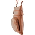 thumbnail image 3 of SILVERFEVER Genuine Leather Organizer Handbag Cross Body - Shoulder Travel Bag, 3 of 7