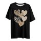 thumbnail image 4 of Tejiojio Women's Plus Size T-shirt Valentine's Day Heart Print Round Neck Short Sleeve Tops Spring Summer XL-5XL, 4 of 4