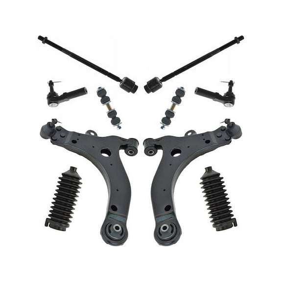 Front Control Arm Sway Bar Link Tie Rod Kit 10 Piece - Compatible with 2000 - 2013 Chevy Impala 2001 2002 2003 2004 2005 2006 2007 2008 2009 2010 2011 2012