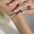 thumbnail image 5 of Nueva pulsera de acero inoxidable con corazón romántico de 9 mm de ancho para mujer, dorada, 5 of 5