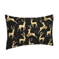 thumbnail image 2 of Balery Christmas Gold Deers Bedding Queen Pillow Cases - Envelope Closure - Soft Brushed Microfiber Fabric - Shrinkage and Fade Resistant Pillow Cases-16"x24", 2 of 9