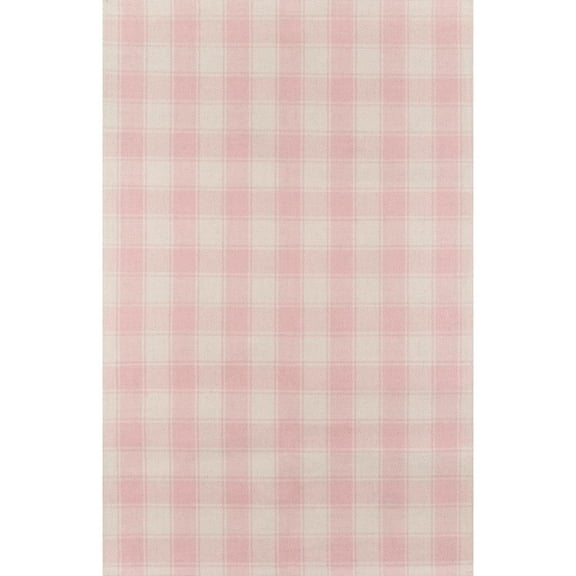 Erin Gates by Momeni Marlborough Charles Pink Hand Woven Wool Area Rug 5' X 8'