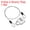 Clear, Silver, variant on Uxcell 3 Digit Combination Padlock Steel Security Cable 1.6Ft Travel Chain Lock, Silver