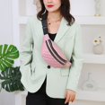 thumbnail image 2 of Bolso estilo mujer, riñonera, bolso de hombro, bolso de pecho rombal de moda, riñonera para niña, mochila deportiva para exteriores, 2 of 5