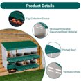 thumbnail image 4 of Chicken Nesting Box - 10 Compartment Metal Wall Mount Poultry Nesting Box for Chicken,Roll Away Laying Boxes for Hens,Easy Egg Collection, Easy Cleaning for Coop, Backyard, Farms, 4 of 8