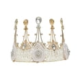 thumbnail image 3 of Tiara de boda Gloria tocado nupcial corona de diamantes de imitación 145 cm x 12 cm, 3 of 9