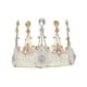 thumbnail image 3 of Tiara de boda elegante accesorio para el cabello nupcial tocado corona de princesa tocado nupcial para fiesta boda mujeres y , 14,5 cm x 12 cm 145 cm x 12 cm, 3 of 9