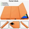 thumbnail image 6 of iPad PRO 11 Inch 4th 3rd 2nd Generation A2228 A2068 A2230 MY232LL/A MXDC2LL/A MXDE2LL/A MXDG2LL/A MY252LL/A MXDD2LL/A MXDF2LL/A Smart Auto Sleep/Wake with Honeycomb TPU Cover - Orange, 6 of 7