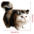 thumbnail image 4 of CHUANK Jouets Liquidation à 50 % de Rabais! Jouets en Peluche de Simulation Cat pour Garçons et Filles de 3 4 5 6 7 Ans Jouets Chaton en Peluche Réalistes Jouets en Peluche Faits à la Main Modèles en Peluche Cat Cadeaux d'Anniversaire pour Enfants, 4 of 4