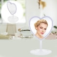 thumbnail image 4 of LED Lighting Makeup Mirror Heart LED Light Mirror Student Tabletop Cosmetic Mirror, 4 of 8