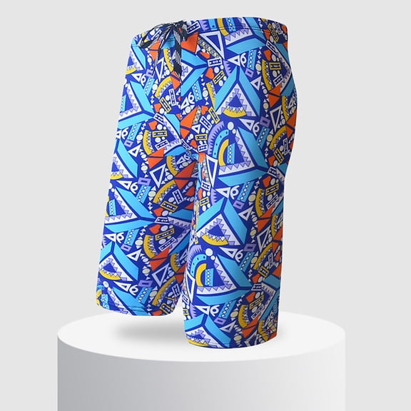Vetsdori Mens Summer Swimming Trunks Board Shorts Swimwear Casual Elastic Waist Drawstring,Ropa Lining 2 in 1 Swim Shorts for Men Hawaiian,Free Size