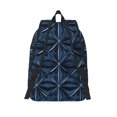 thumbnail image 4 of Casual Canvas Backpack Without Interlayer Large Capacity Stick Bag Design For Outdoor Shopping Office Outdoor Sports Midnightblue Geometric Patterns_1 Small, 4 of 7