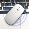 thumbnail image 1 of Dual-Mode Wireless Mouse, 2.4G and Wireless Lightweight Portable Ergonomic Office Computer Mouse, Compatible with Desktop/Laptop/Tablet/Windows System, Battery Not Included, 1 of 6